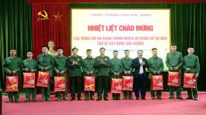 Thành phố Bắc Ninh đón nhận 44 quân nhân hoàn thành nghĩa vụ quân sự  