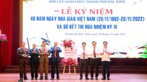 Hội Cựu giáo chức thành phố tổ chức Lễ kỷ niệm 40 năm ngày Nhà giáo Việt Nam và sơ kết thi đua nhiệm kỳ IV