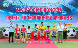 Khai mạc giải bóng đá thiếu niên – nhi đồng thành phố Bắc Ninh năm 2022