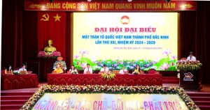Phiên làm việc thứ nhất Đại hội Đại biểu MTTQ Việt Nam thành phố Bắc Ninh khoá XXI, nhiệm kỳ 2024-2029