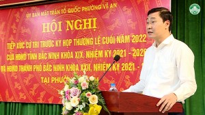 Tổ đại biểu HĐND tỉnh, thành phố tiếp xúc cử tri phường Vệ An