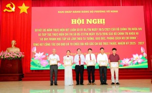 Phường Vũ Ninh sơ kết 5 năm thực hiện Kết luận số 01 của Bộ Chính trị