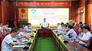 Hội nghị họp bàn phương án bàn giao mặt bằng để thi công dự án ĐTXD đường Vành đai 4 – Vùng Thủ đô Hà Nội