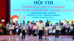 Hội thi nói giỏi Tiếng Anh cấp thành phố dành cho học sinh Tiểu học  năm học 2021 - 2022