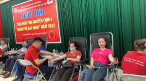 Ngày hội “Hiến máu tình nguyện cụm 4” năm 2023