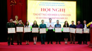 Thành phố Bắc Ninh tổng kết thực hiện nhiệm vụ tuyển chọn  và gọi công dân nhập ngũ năm 2023