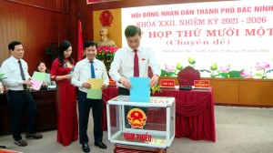 Kỳ họp thứ 11 (Kỳ họp chuyên đề) HĐND thành phố Bắc Ninh khoá XXII, nhiệm kỳ 2021-2026