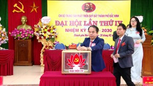 Đại hội Chi bộ Trung tâm phát triển Quỹ đất thành phố Bắc Ninh lần thứ IV, nhiệm kỳ 2025 - 2030