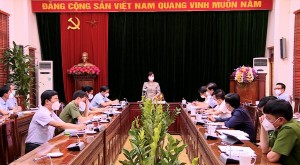 Bí thư Tỉnh ủy làm việc với thành phố Bắc Ninh về công tác phòng, chống dịch Covid - 19