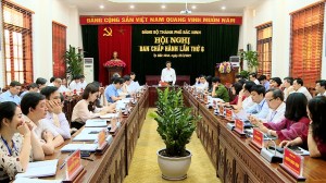 Hội nghị Ban Chấp hành Đảng bộ thành phố Bắc Ninh lần thứ 6