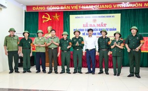 Ra mắt điểm mô hình “Cựu Chiến binh tự quản về an ninh trật tự” phường Ninh Xá, TP Bắc Ninh