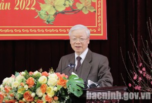 Tổng Bí thư Nguyễn Phú Trọng làm việc tại tỉnh Bắc Ninh