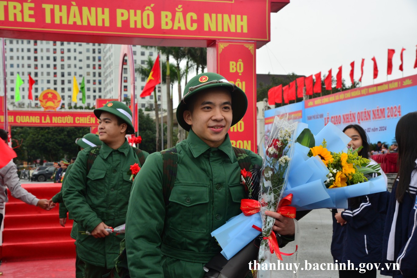 Thành phố Bắc Ninh tổ chức thành công Lễ giao nhận quân năm 2024
