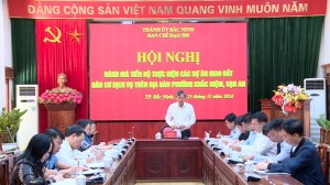 Hội nghị họp đánh giá tiến độ thực hiện các dự án giao đất dân cư dịch vụ trên địa bàn phường Khắc Niệm, Vạn An