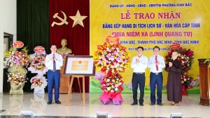 Chùa Niềm Xá đón nhận Bằng di tích lịch sử - văn hóa cấp tỉnh