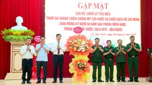 Gặp mặt cán bộ, chiến sỹ tiêu biểu tham gia cuộc kháng chiến chống Mỹ