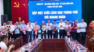 Thành phố Bắc Ninh gặp mặt các doanh nghiệp nhân dịp kỷ niệm 20 năm ngày Doanh nhân Việt Nam