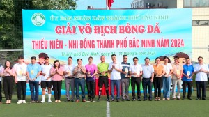 Khai mạc giải bóng đá thiếu niên - nhi đồng thành phố Bắc Ninh năm 2024