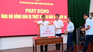 Thành phố Bắc Ninh phát động ủng hộ đồng bào bị thiệt hại do  cơn bão số 3 (bão Yagi)