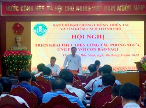 Thành phố Bắc Ninh tổ chức Hội nghị triển khai công tác ứng phó với cơn bão Yagi