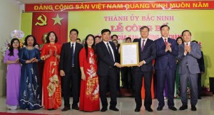 Thành ủy Bắc Ninh công bố Quyết định thành lập Đảng bộ phường Tiền Ninh Vệ