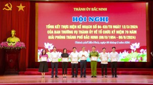 Tổng kết thực hiện Kế hoạch số 84 của BTV Thành uỷ về tổ chức kỷ niệm 70 năm Ngày giải phóng thành phố Bắc Ninh (8/8/1954 - 8/8/2024)