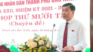 Kỳ họp thứ 18 (chuyên đề) HĐND thành phố Bắc Ninh khóa XXII,  nhiệm kỳ 2021-2026