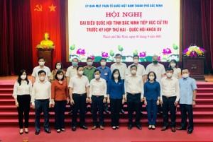 Đoàn đại biểu Quốc hội tỉnh tiếp xúc cử tri tại thành phố Bắc Ninh