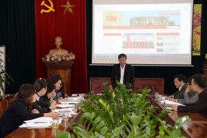 Ban Biên tập Trang thông tin điện tử Thành ủy họp triển khai nhiệm vụ