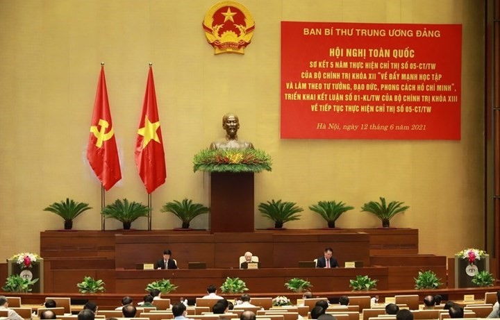 Hội nghị toàn quốc sơ kết 5 năm thực hiện Chỉ thị 05-CT/TW của Bộ Chính trị khoá XII “về đẩy mạnh học tập và làm theo tư tưởng, đạo đức, phong cách Hồ Chí Minh”